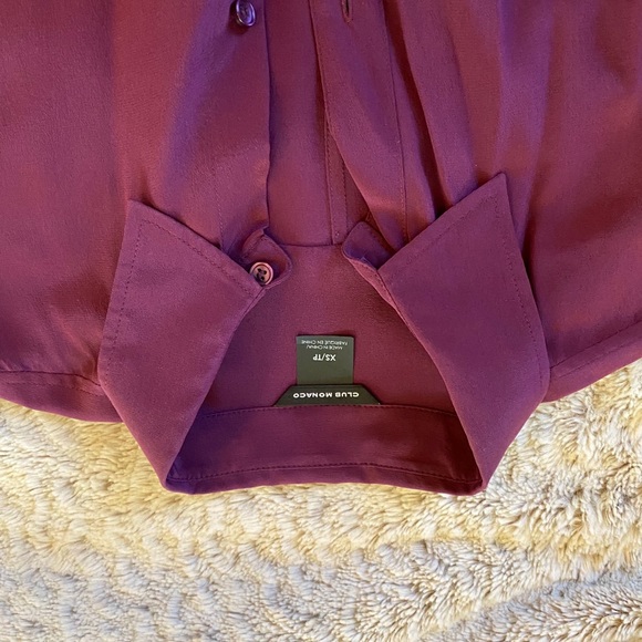 Chartreuse Silk XS Button Down Top - Picture 4 of 4